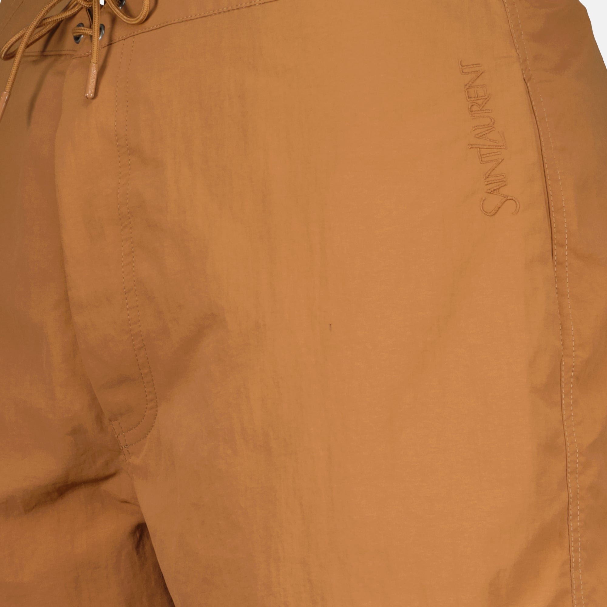 Beachwear Short de bain Saint Laurent Marron Homme