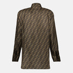 Hemden FF Braune Seidenbluse Fendi Braun Femme