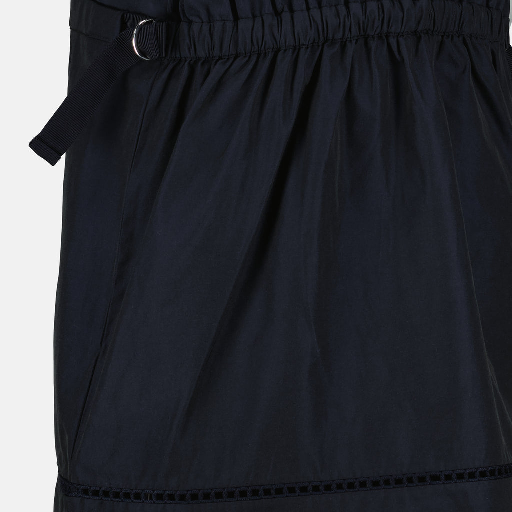 Image of the Moncler Women's Navy Blue Cotton Dress - Spring-Summer 2026 - Detail View_2