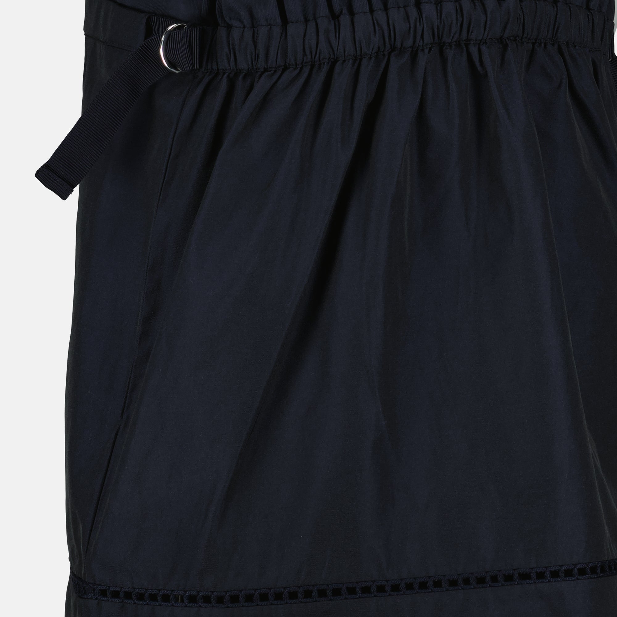 Image of the Moncler Women's Navy Blue Cotton Dress - Spring-Summer 2026 - Detail View_2