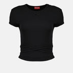 Image de l'article Top T-Bunny tail noir de la marque Diesel pour Femme - Saison Printemps-Été 2026 - Vue de Face
