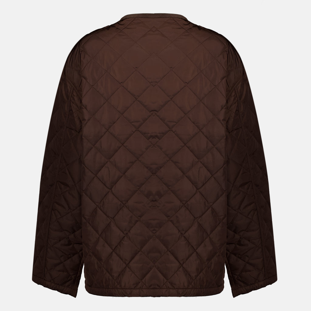 Vestes Veste matelassée en Re-Nylon Prada Marron Femme