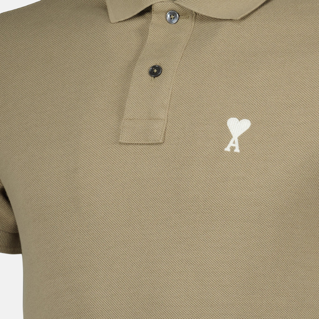 Polos Polo Ami de coeur Ami PARIS Beige Homme