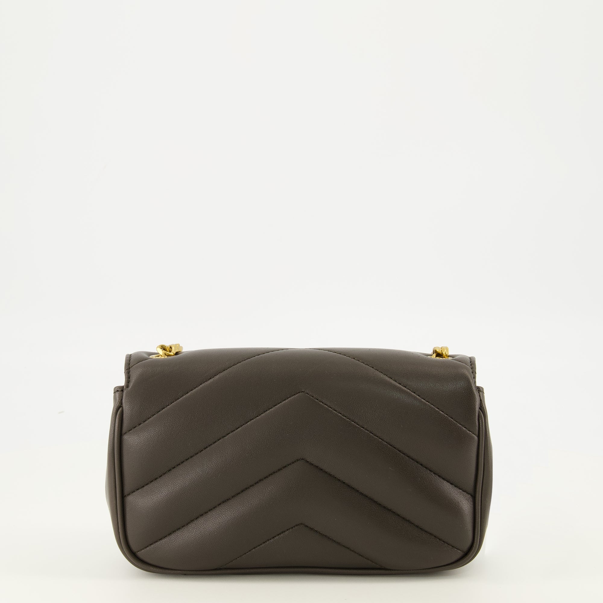 Sacs bandoulière Bolso Mini Loulou de Cuero Marrón Saint Laurent Marron Femme