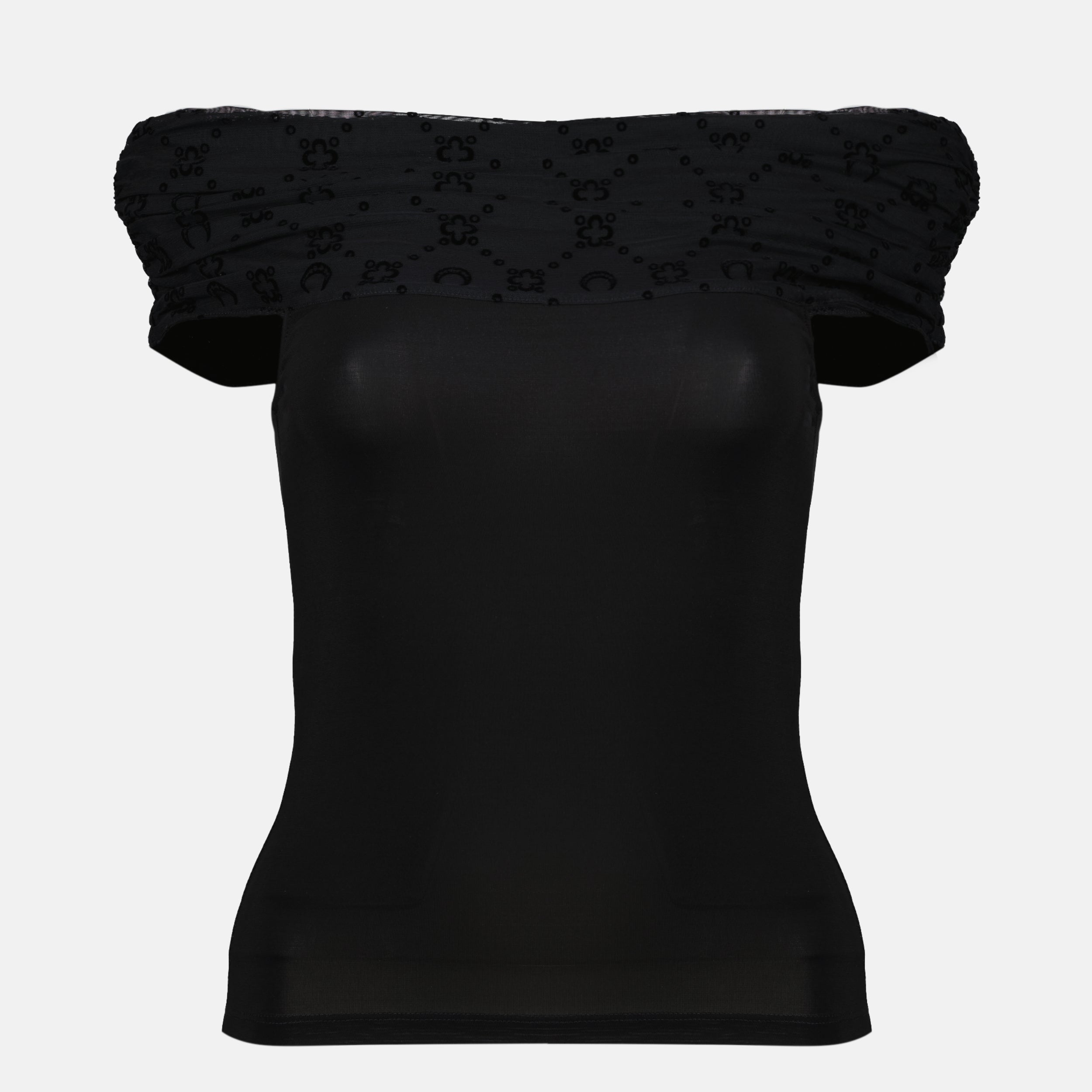 Tops Top Drappe Nero Marine Serre Noir Femme