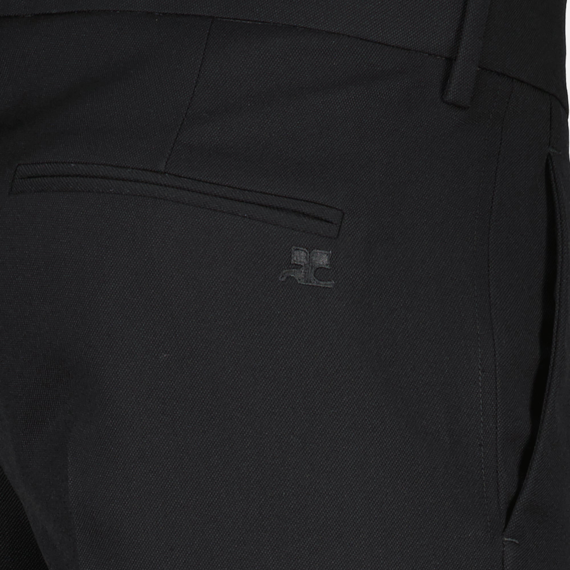 Trousers Wool Pants Courrèges Black Men