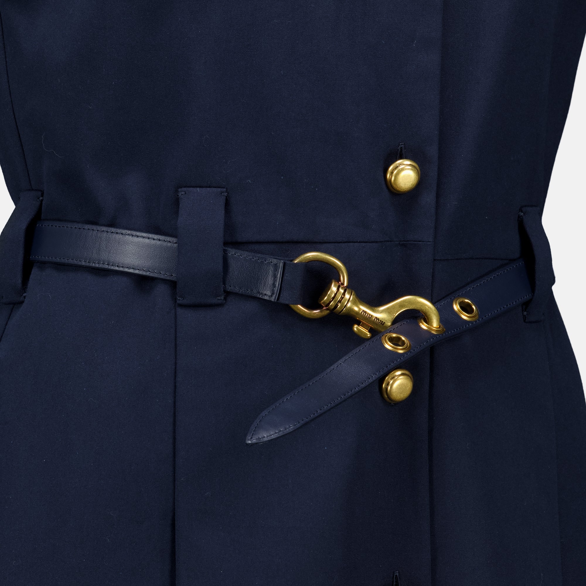 Robes Robe courte bleu marine Miu Miu Bleu foncé Femme