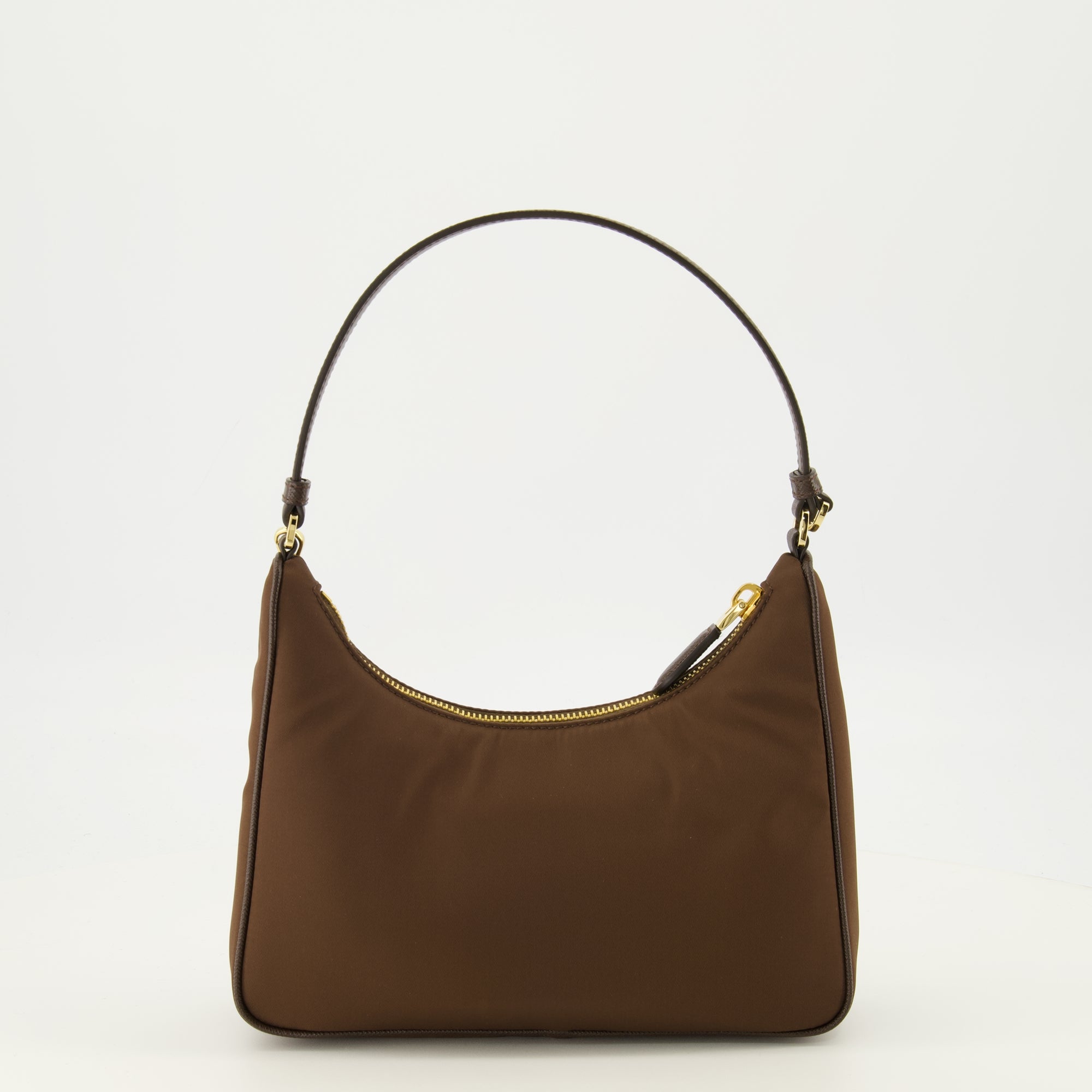Sacs à main et épaule Mini Re-Edition 2005 Bag in Brown Re-Nylon Prada Marron Femme