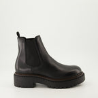 Bottes et bottines Bottines en cuir Prada Noir Homme
