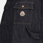 Jupes Falda Midi de Mezclilla Azul Moncler Bleu foncé Femme