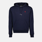 Felpe Hoodie Ami de coeur Ami PARIS Blu scuro Unisex