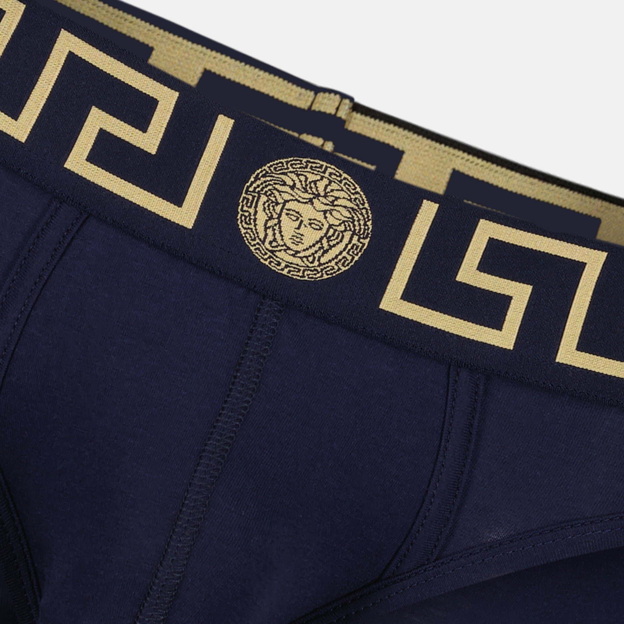 Unterwäsche und homewear Medusa Greca Slip Versace Blau Homme