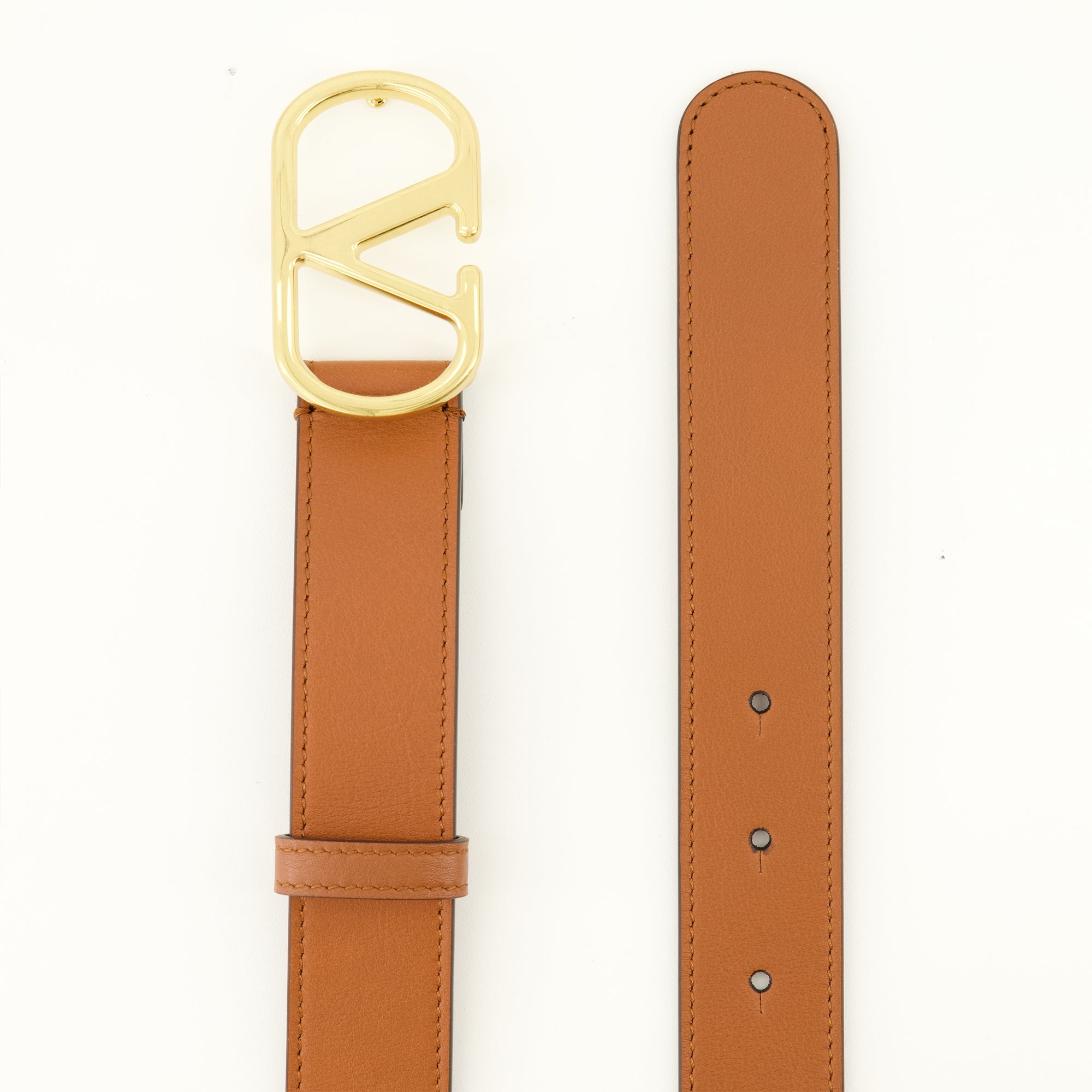 Ceintures Cintura in Pelle Marrone VLogo Valentino Garavani Marron Femme