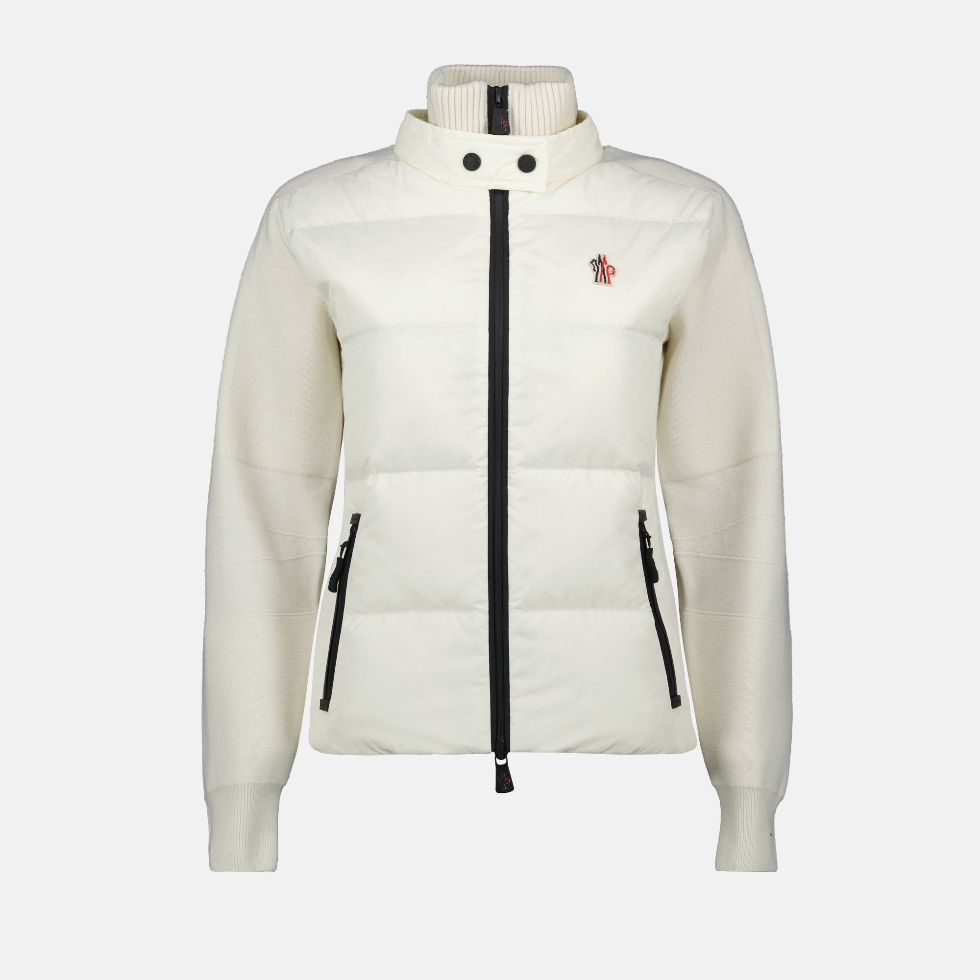 Jacken Stepp-Cardigan Moncler Grenoble Weiß Femme