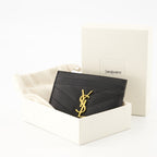 Petite maroquinerie Porte-cartes Cassandre Saint Laurent Noir Femme