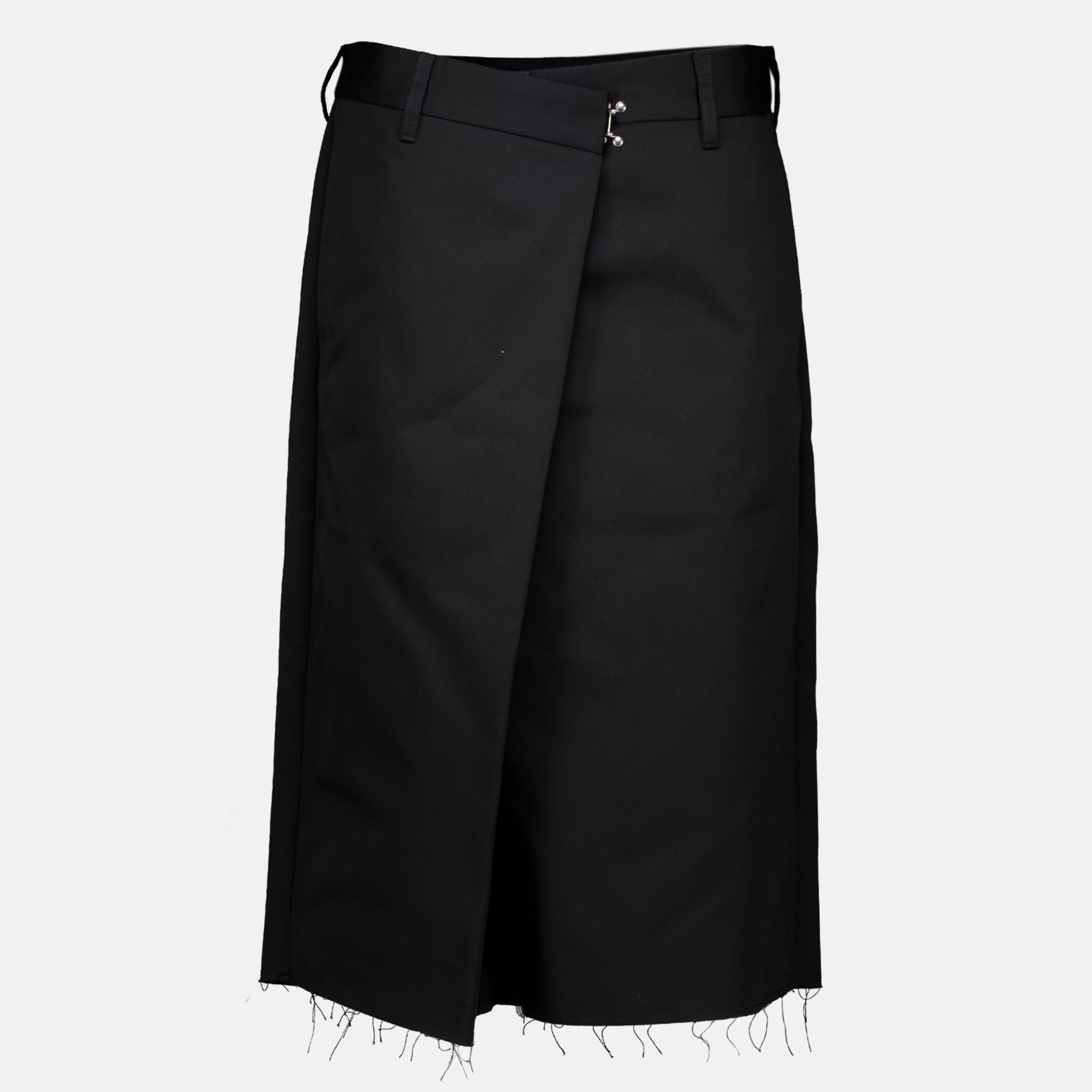 Shorts Black Cotton Wrap Shorts Maison Margiela Noir Femme