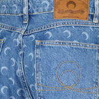 Bild der Marine Serre Moon Baggy Jeans für Damen - Herbst-Winter 2025 - Detailansicht_1