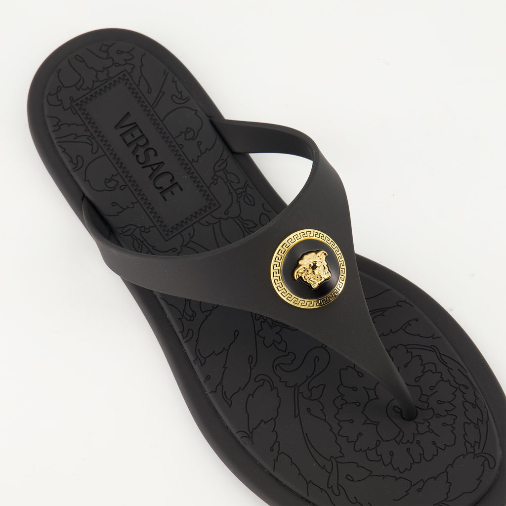 Chaussures ouvertes Claquettes Alia Versace Noir Femme