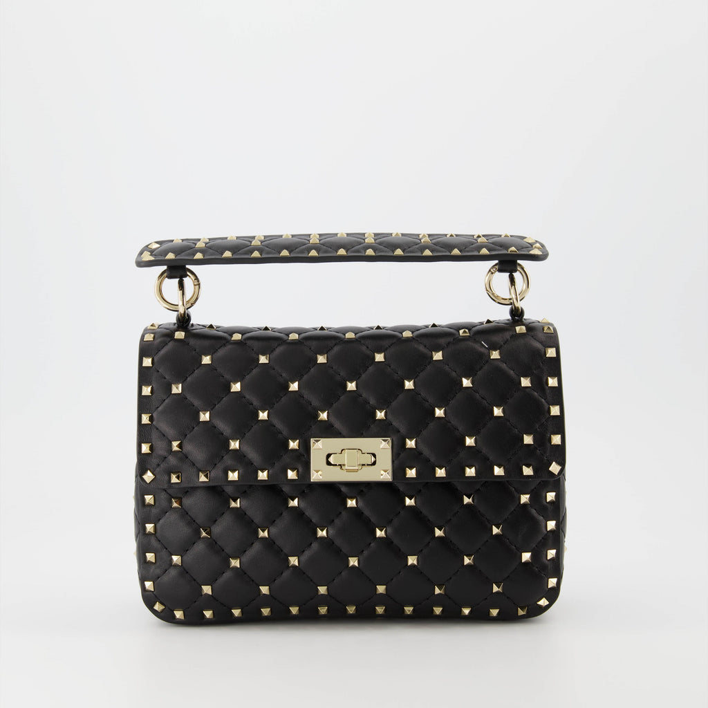 Handtaschen und schultertaschen Rockstud Spike Bag Valentino Garavani Schwarz Femme
