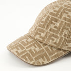 Chapeaux, casquettes et bonnets Casquette FF en denim Fendi Beige Femme
