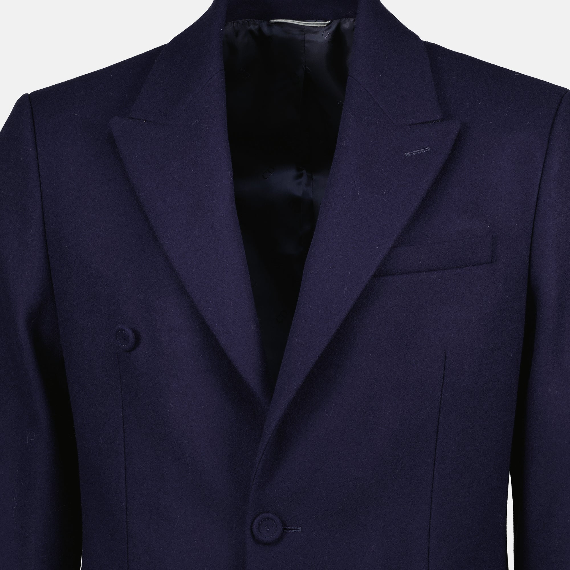 Imagen del artículo Abrigo largo azul marino de la marca Dior para Hombre - Temporada Primavera-Verano 2026 - Vista Detallada_1