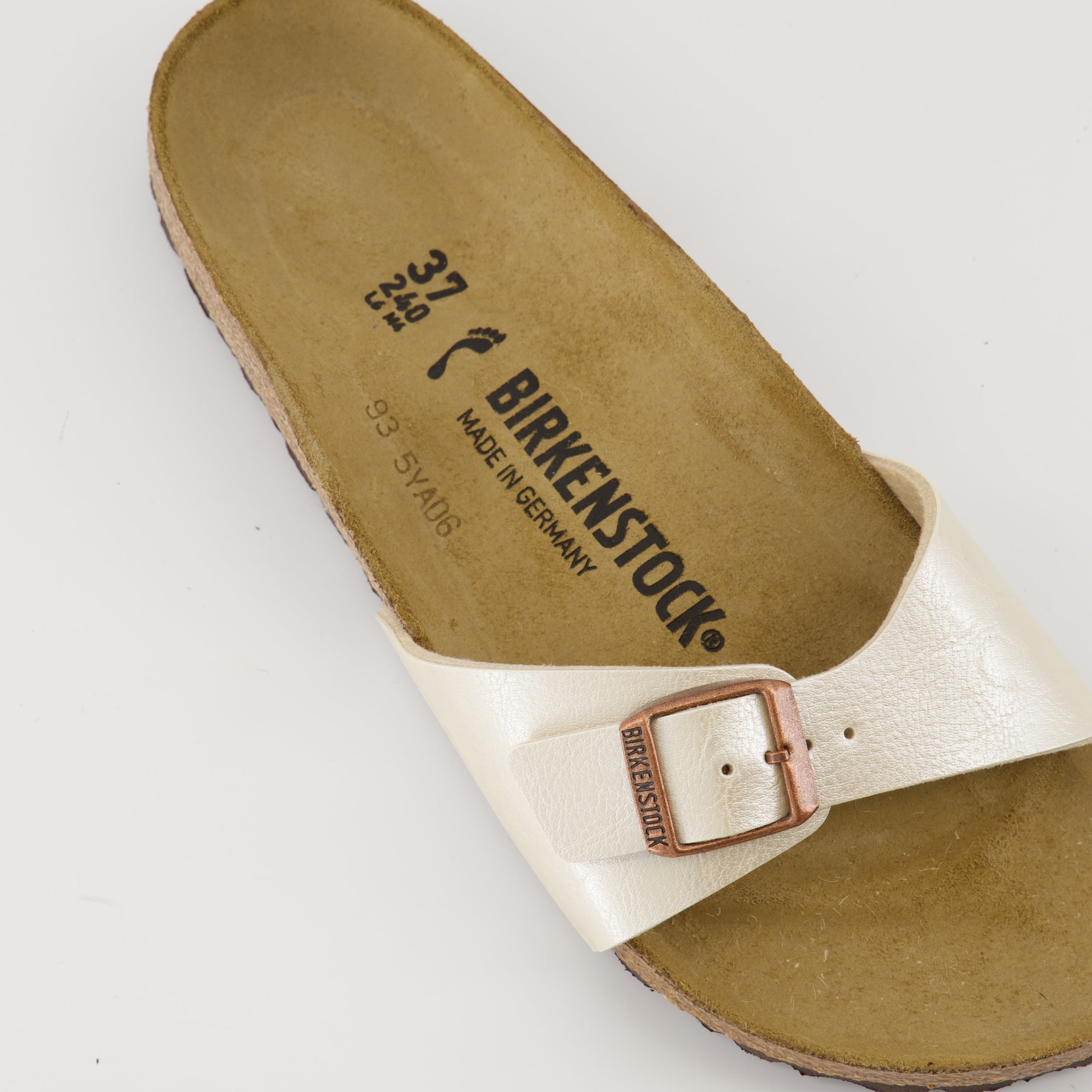 Chaussures ouvertes Sandales Madrid Birkenstock Beige Femme