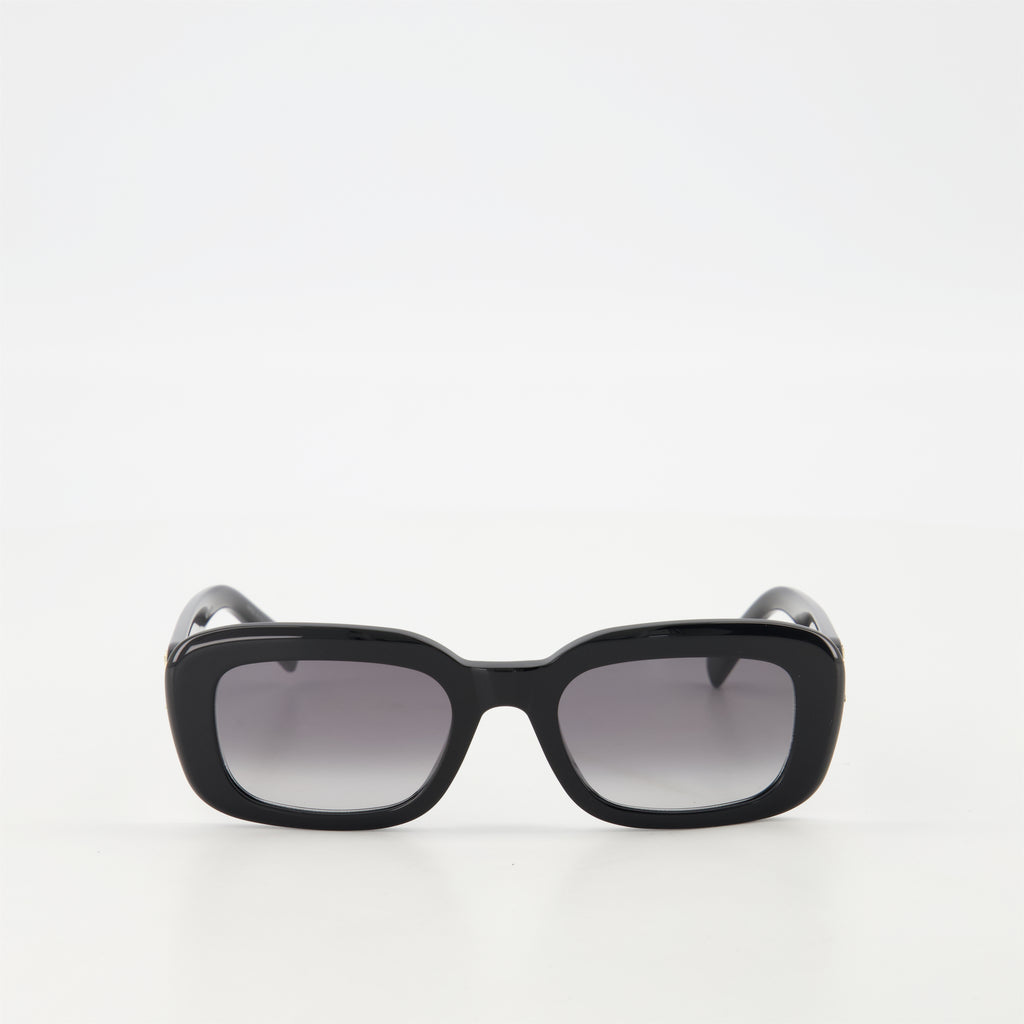 Brillen SL M130 Sonnenbrille Saint Laurent Schwarz Unisex