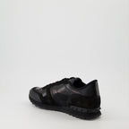 Tênis Baskets Rockrunner Valentino Garavani Preto Homme