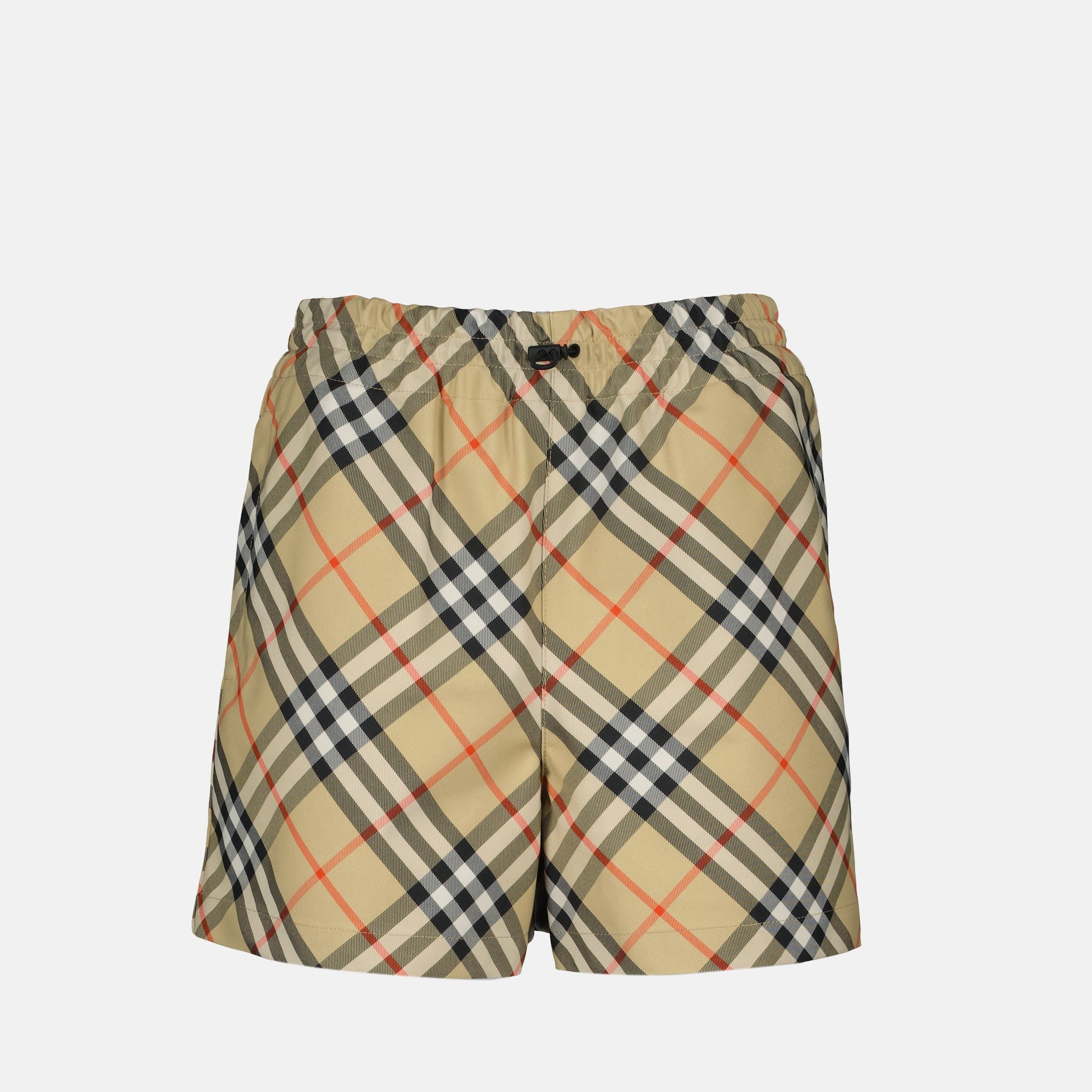 Shorts Shorts a Cuadros Check Burberry Beige Femme