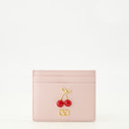 Imagen del porta tarjetas Cherryfic rosa de la marca Valentino Garavani para Mujer - Temporada Primavera-Verano 2026 - Vista Frontal