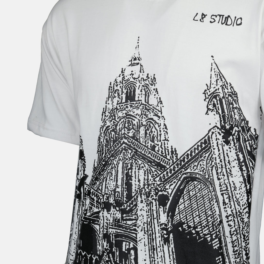 Camisetas T-Shirt Cathedral L8 Studio Branco Homme