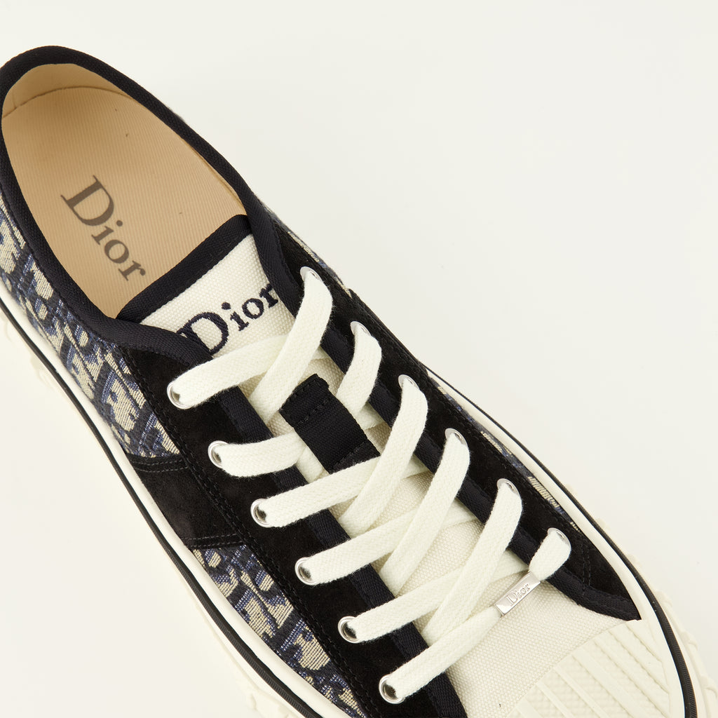 Baskets ホーパーロートップ ネイビー スニーカー Dior Bleu foncé Homme