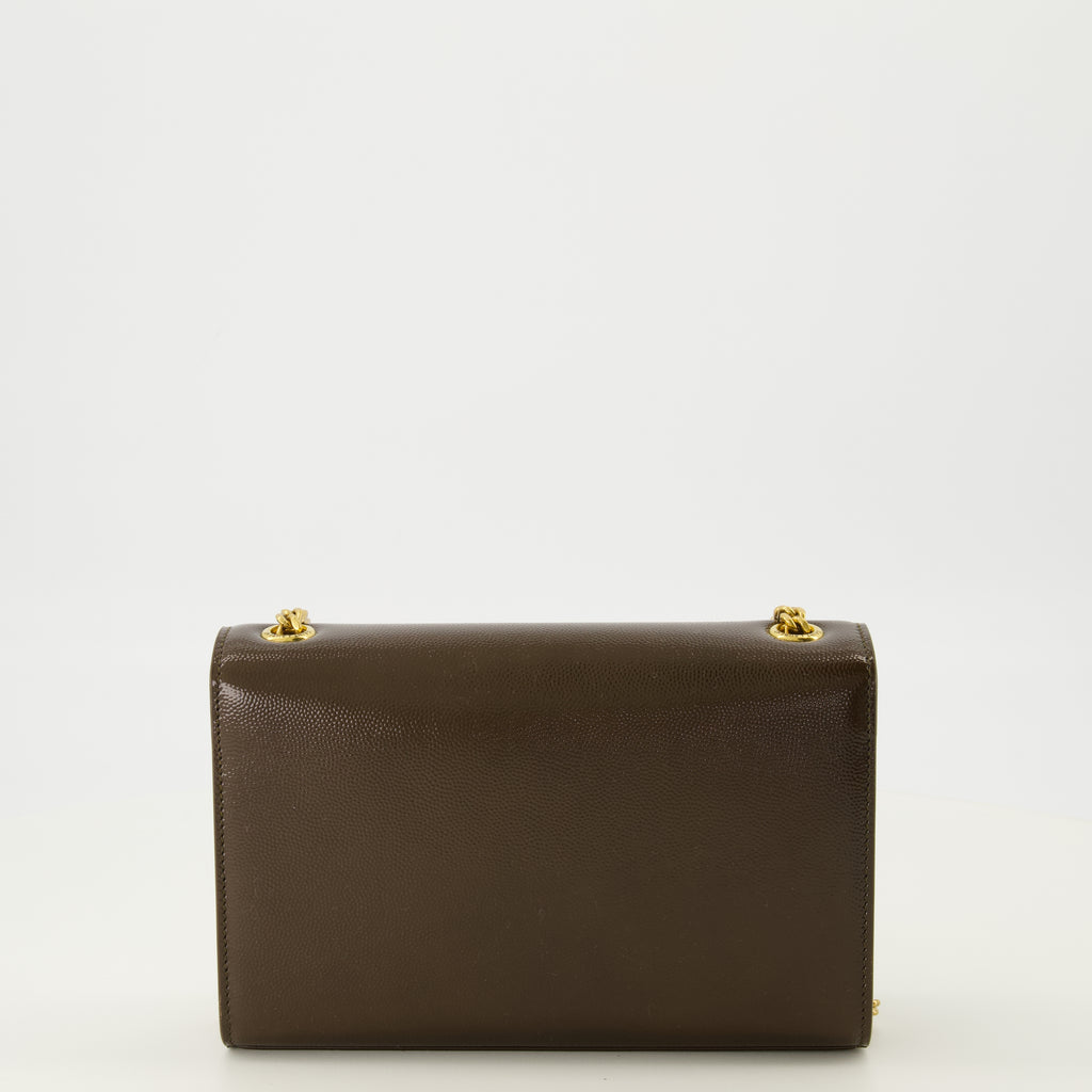 Sacs bandoulière 뉴 케이트 소형 갈색 가죽 가방 Saint Laurent Marron Femme