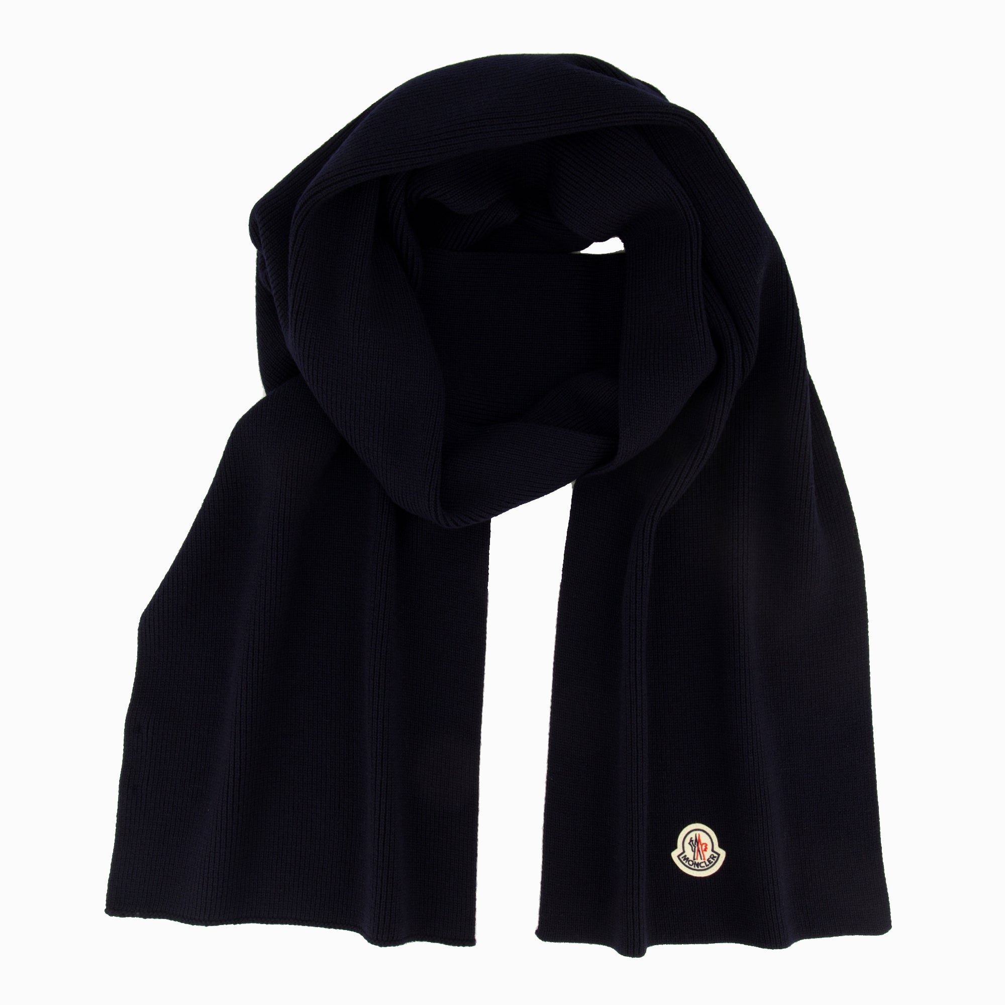 ネイビーブルーウールスカーフ Moncler - メンズ – myCompañero