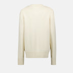 Maille Pull en laine cavalier Burberry Blanc Femme