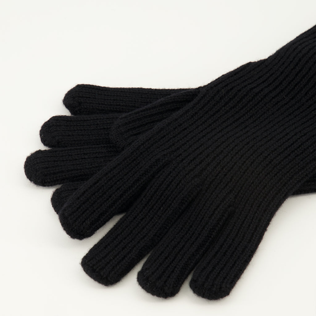 Image de l'article Gants en laine noir de la marque Moncler pour Homme - Saison Automne-Hiver 2025 - Vue détaillée_3