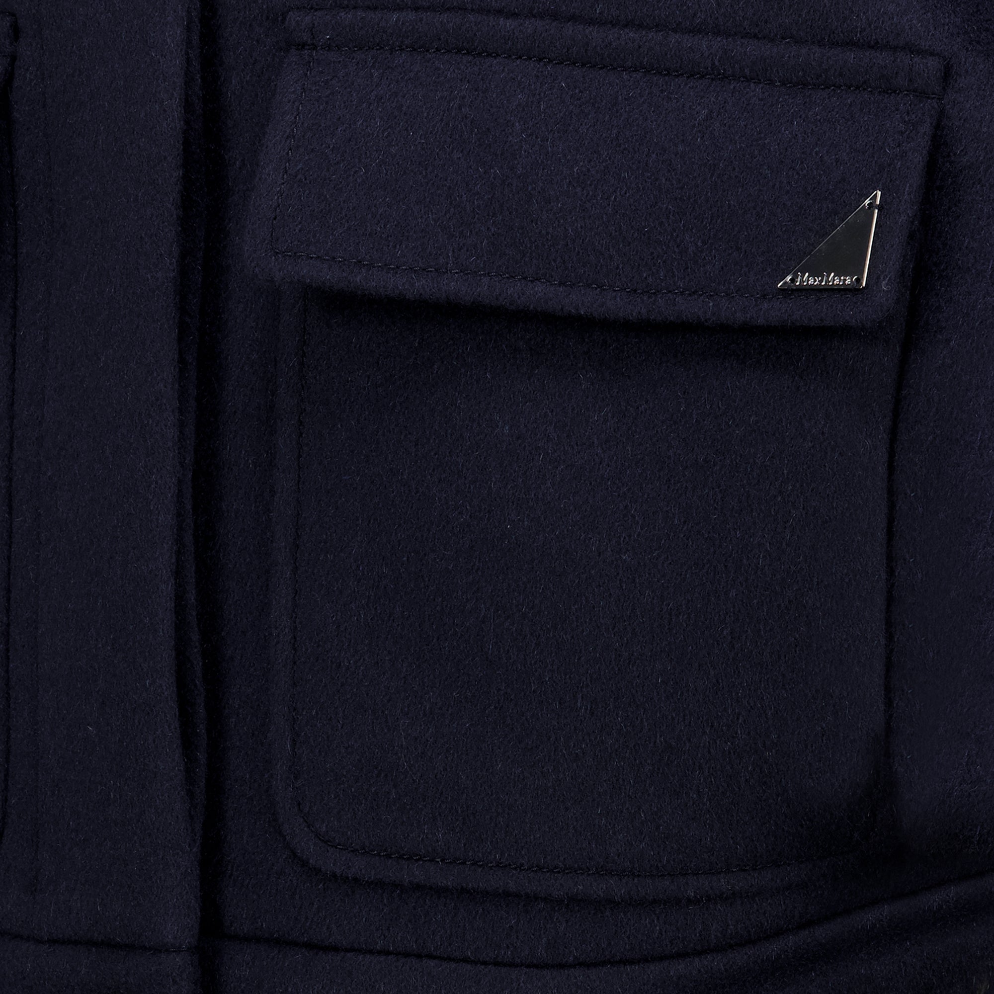 Vestes Boxy Cape aus Navy Cashmere Max Mara Bleu foncé Femme