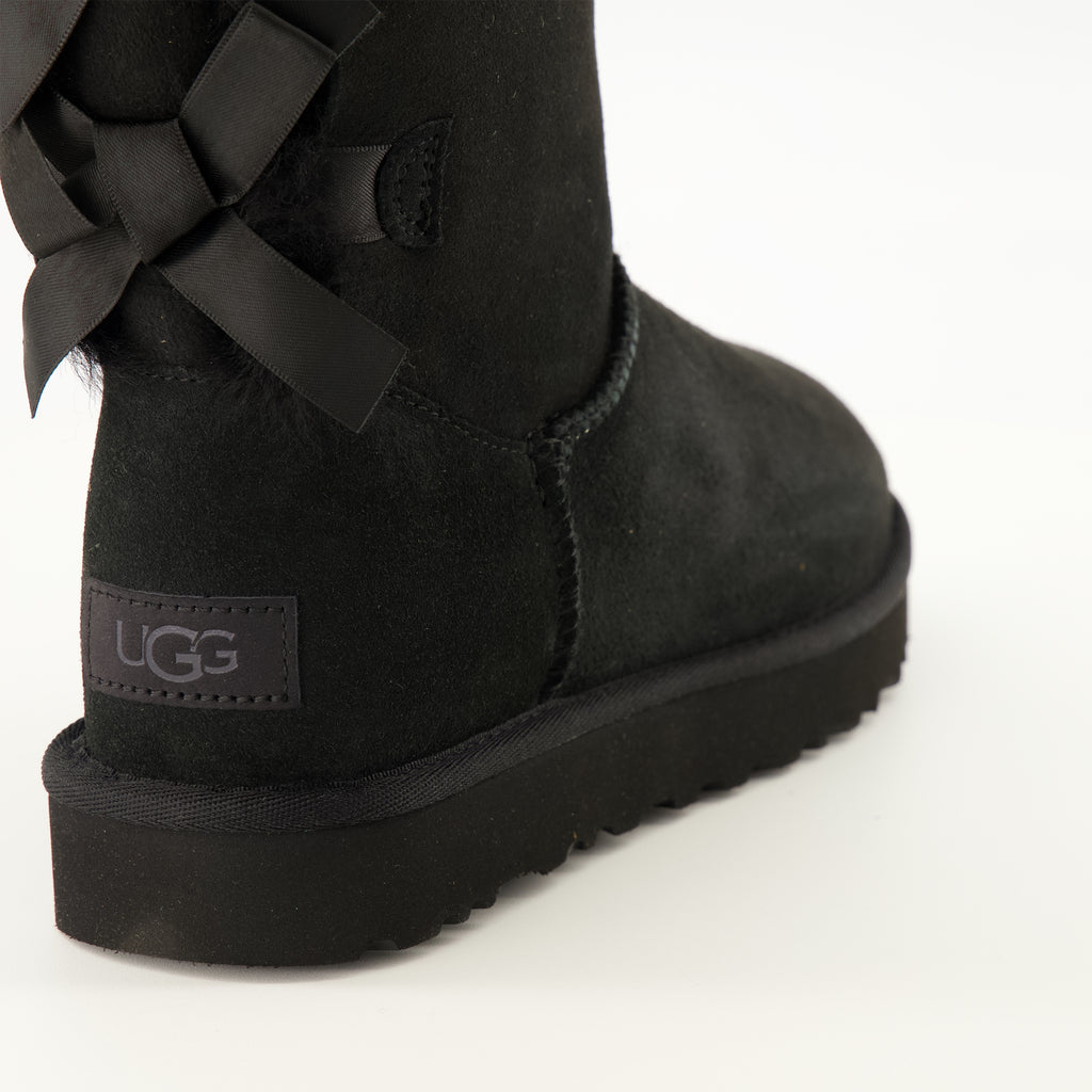 Bottes Bailey Bow II Schwarze Stiefel Ugg Noir Femme