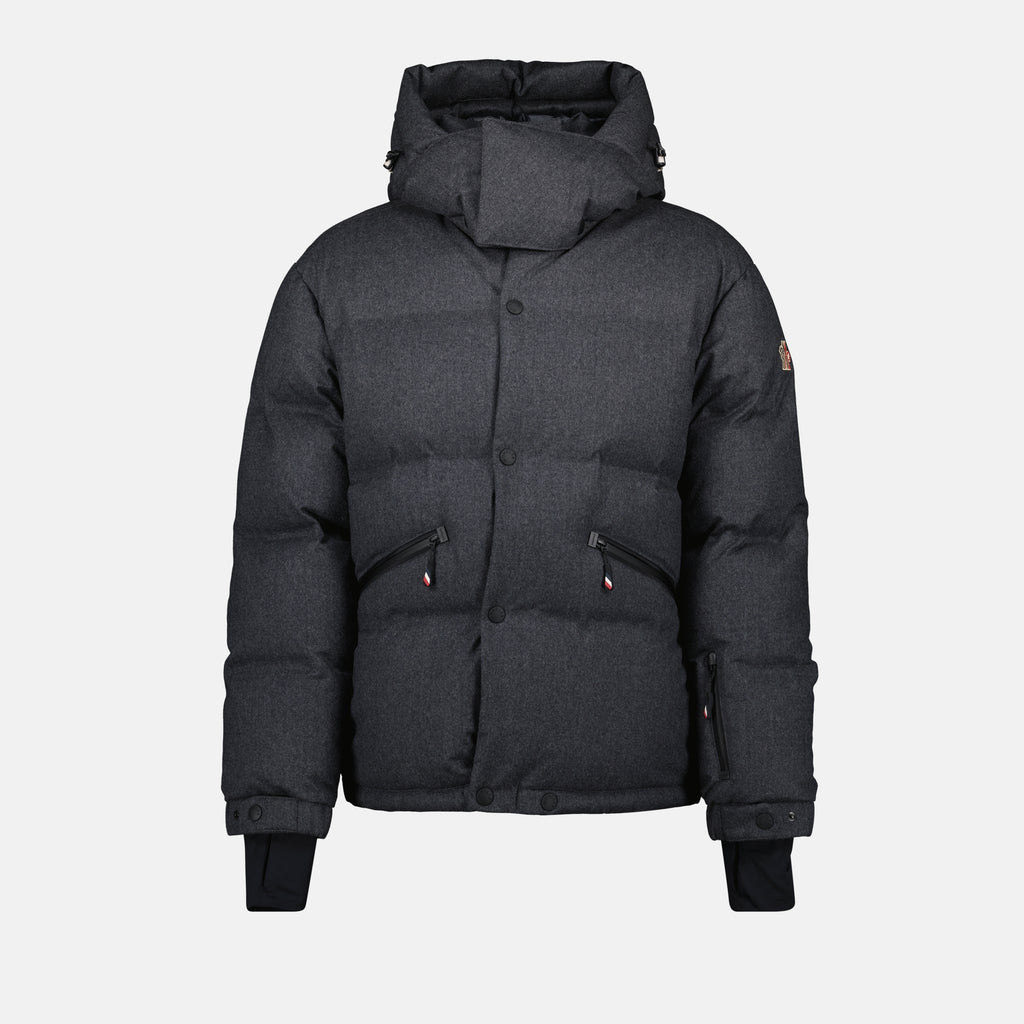 Coats Krun Down Jacket Moncler Grenoble Gray Homme