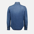 Shirts Denim Shirt Versace Blue Homme