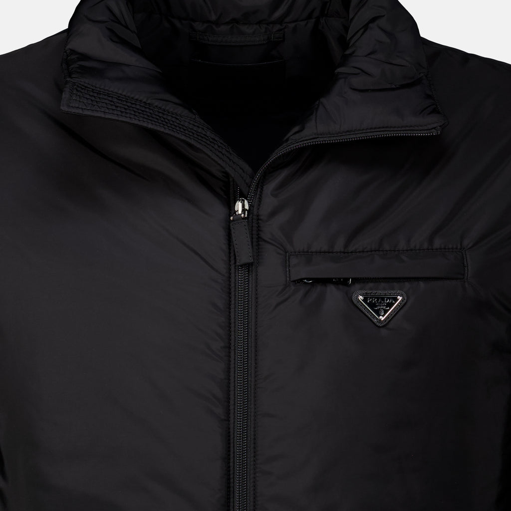 Manteaux Doudoune en Re-Nylon noir Prada Noir Homme