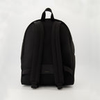 Image of the Saint Laurent City backpack for men - Fall-Winter 2025 - Back view