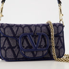 Bolsas de mão e de ombro Sac VLogo Valentino Garavani Azul Femme