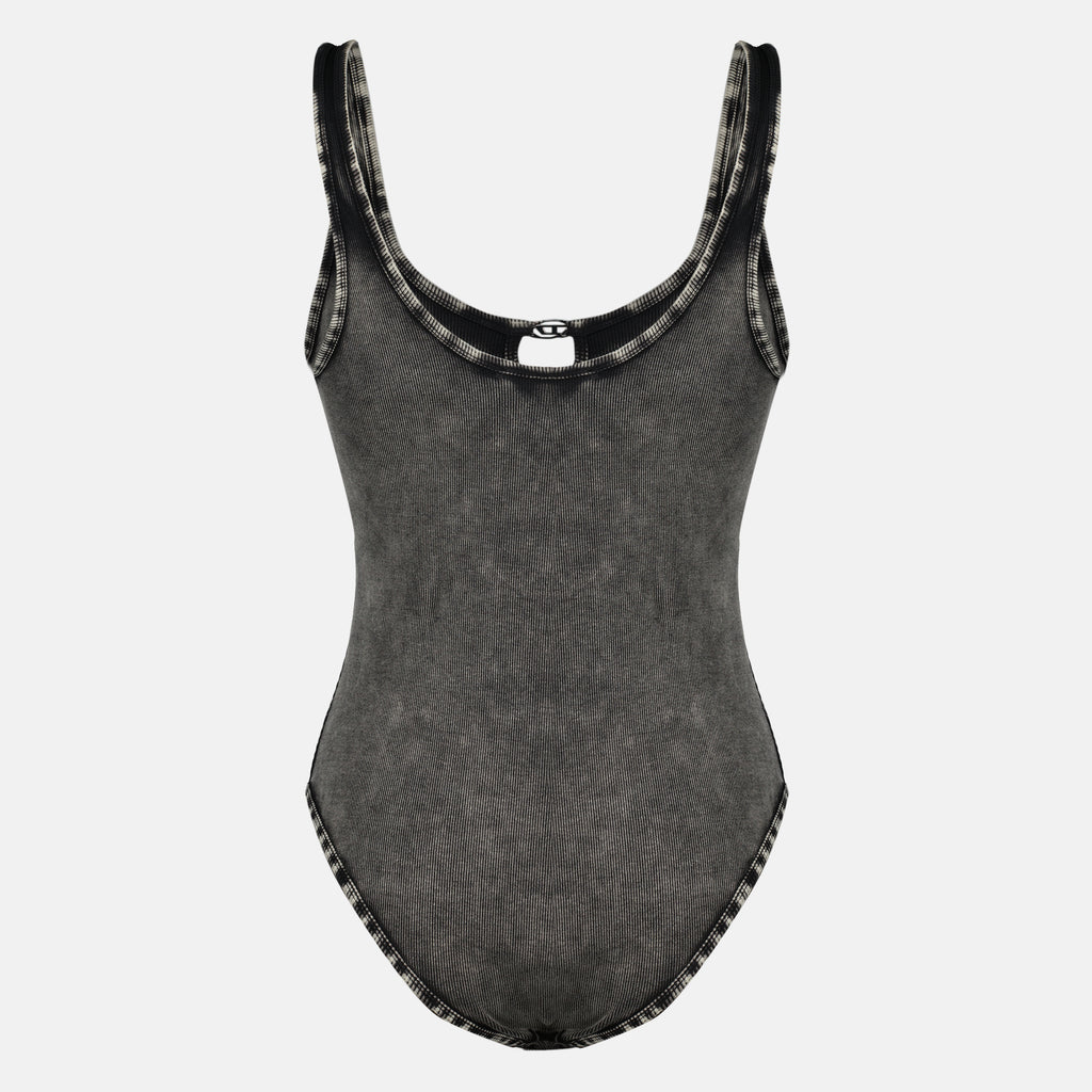 Immagine del body in cotone bianco Maura del marchio Diesel per donna - Collezione Primavera-Estate 2026 - Vista posteriore