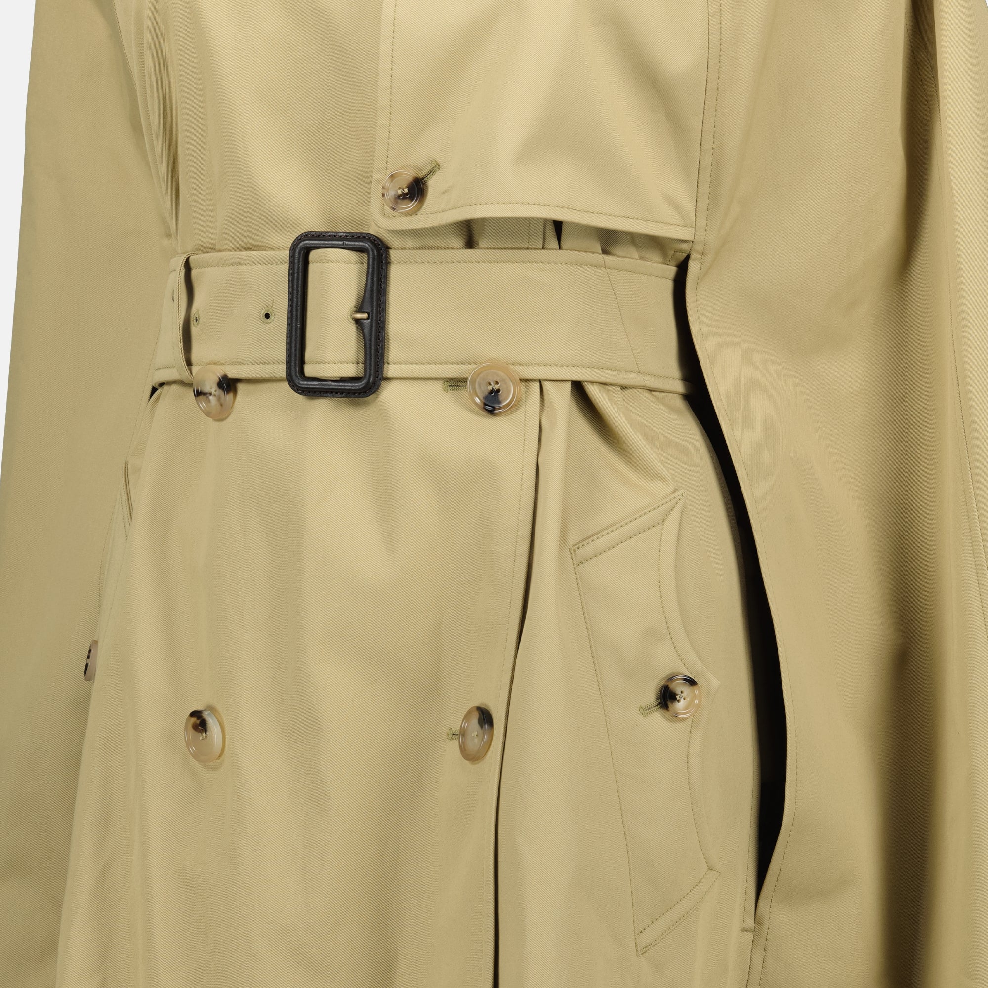 Bild des Burberry Damen Belmont Beige Trenchcapes - Frühjahr-Sommer 2026 - Detailansicht_1