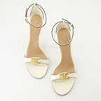 Open shoes VLogo Heeled Sandals Valentino Garavani White Femme