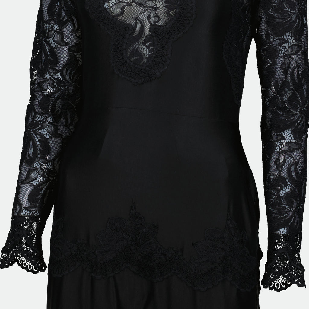 Dresses Long Lace Dress Rabanne Black Women
