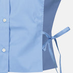 Chemises 파란색 포플린 셔츠 Miu Miu Bleu Femme