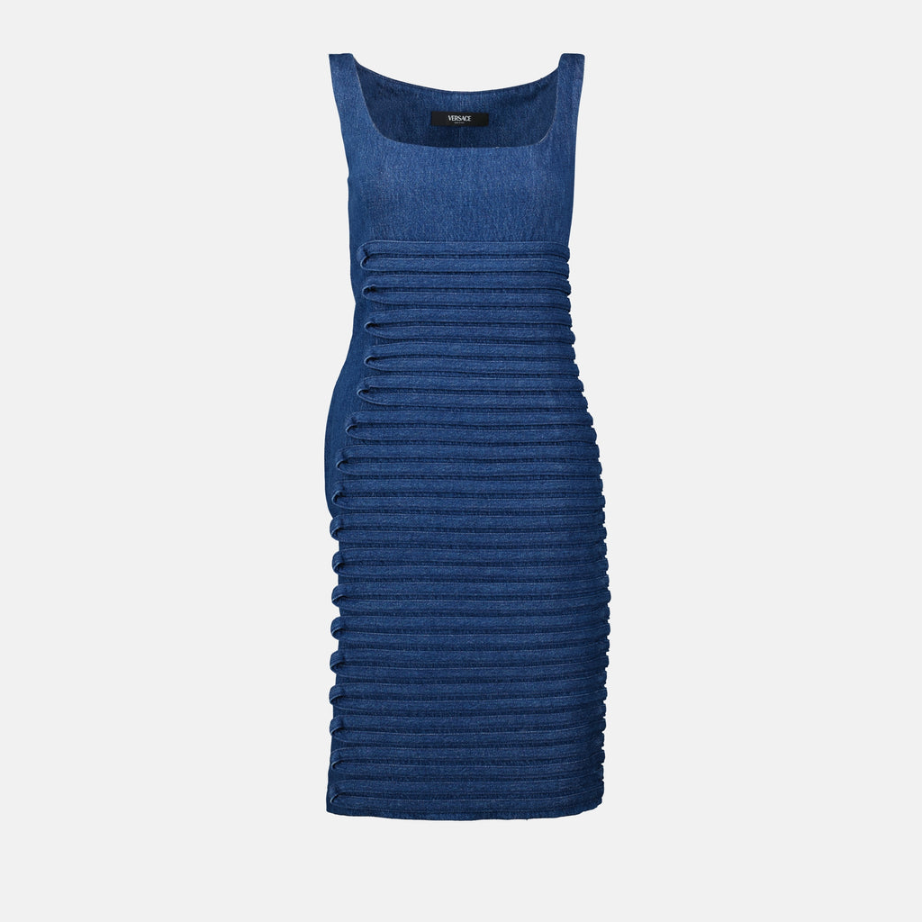 Robes Robe en jean Versace Bleu Femme