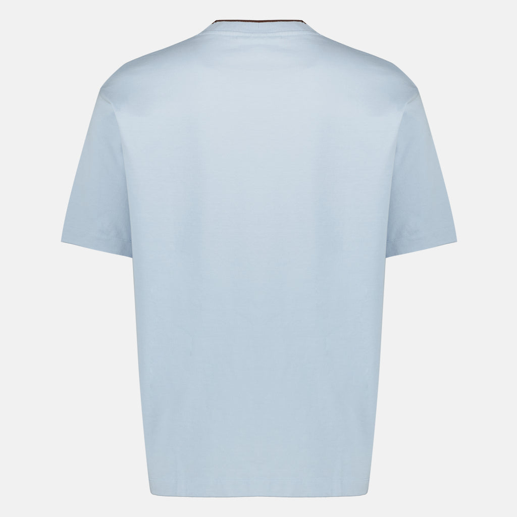ブランドDrôle De Monsieurの男性用ブルードロールベリシマTシャツの画像 - 2026年春夏シーズン - 後面ビュー